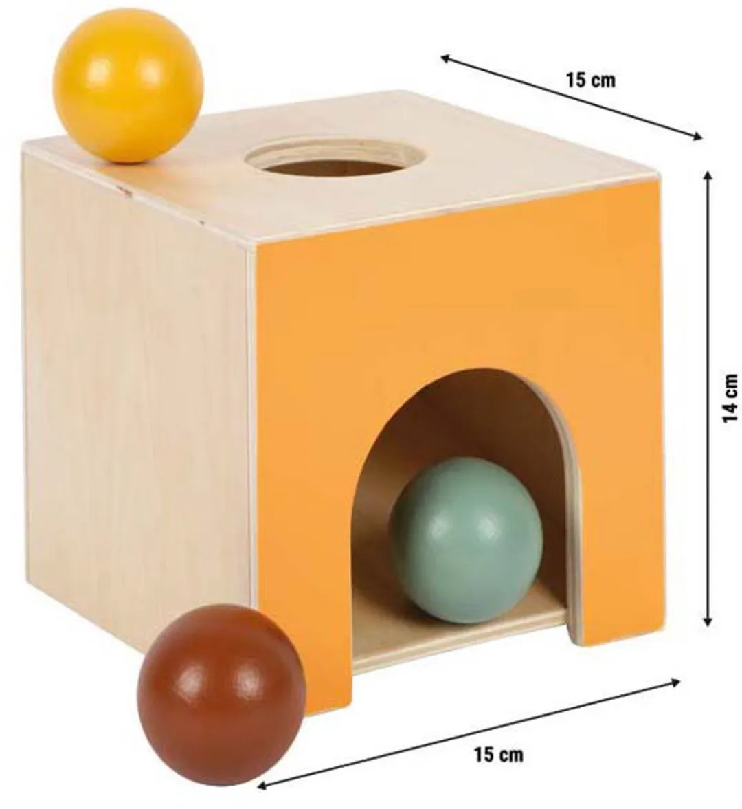 Small Foot Houten Montessori Knikkerdoos 12744 - Multi