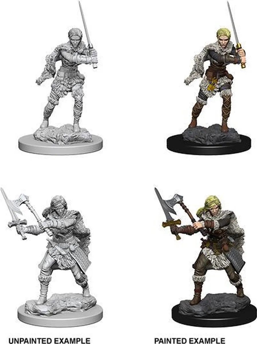 Wizkids Dungeons & Dragons Nolzur's Marvelous Miniatures Human Female Barbarian - Multi
