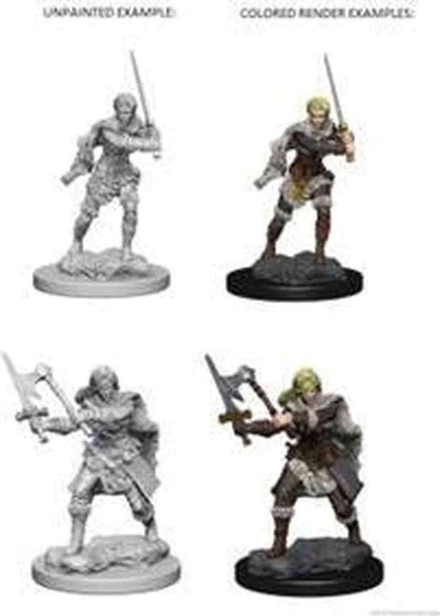 Wizkids Dungeons & Dragons Nolzur's Marvelous Miniatures Human Female Barbarian - Multi