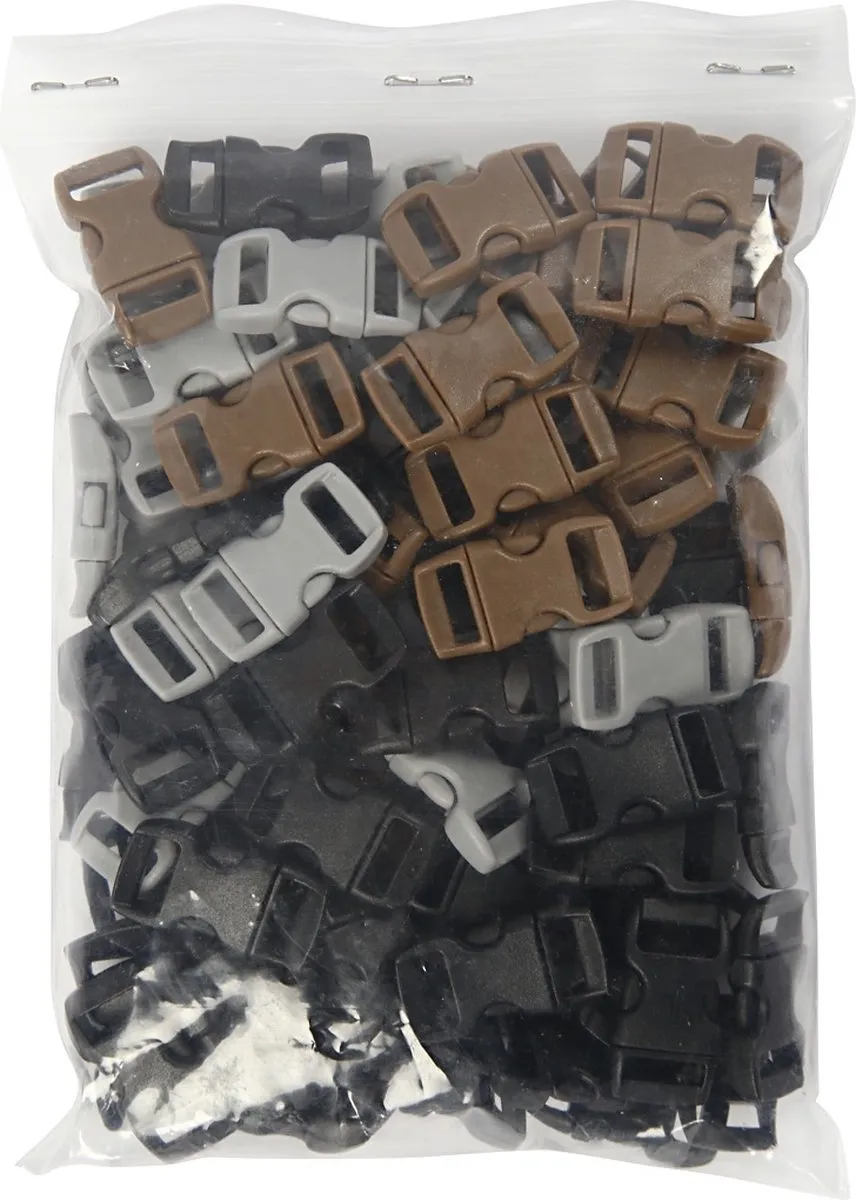 Creativ Company Creotime Klik Sluiting - 15mm - Zwart