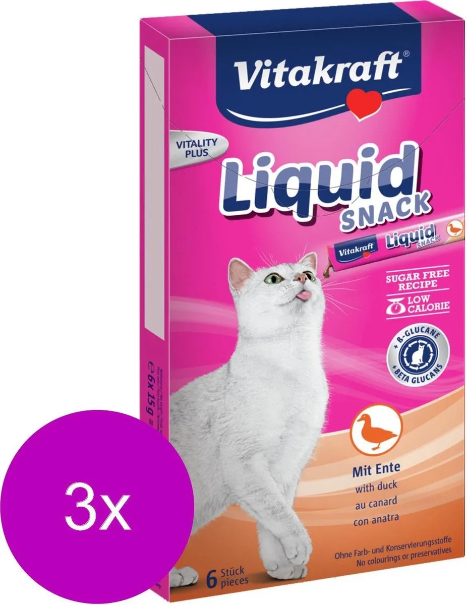 Vitakraft Cat Liquid Snack - 18 Stuks