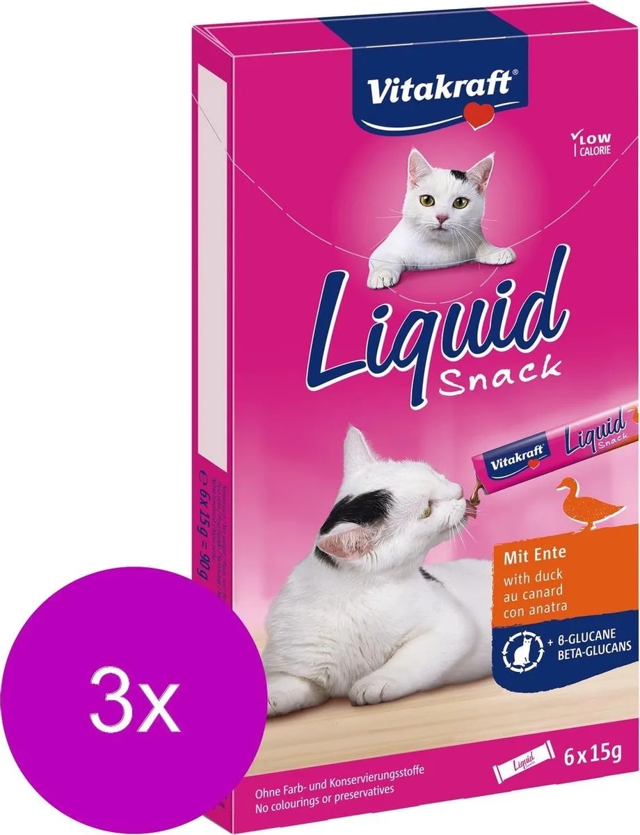 Vitakraft Cat Liquid Snack - 18 Stuks