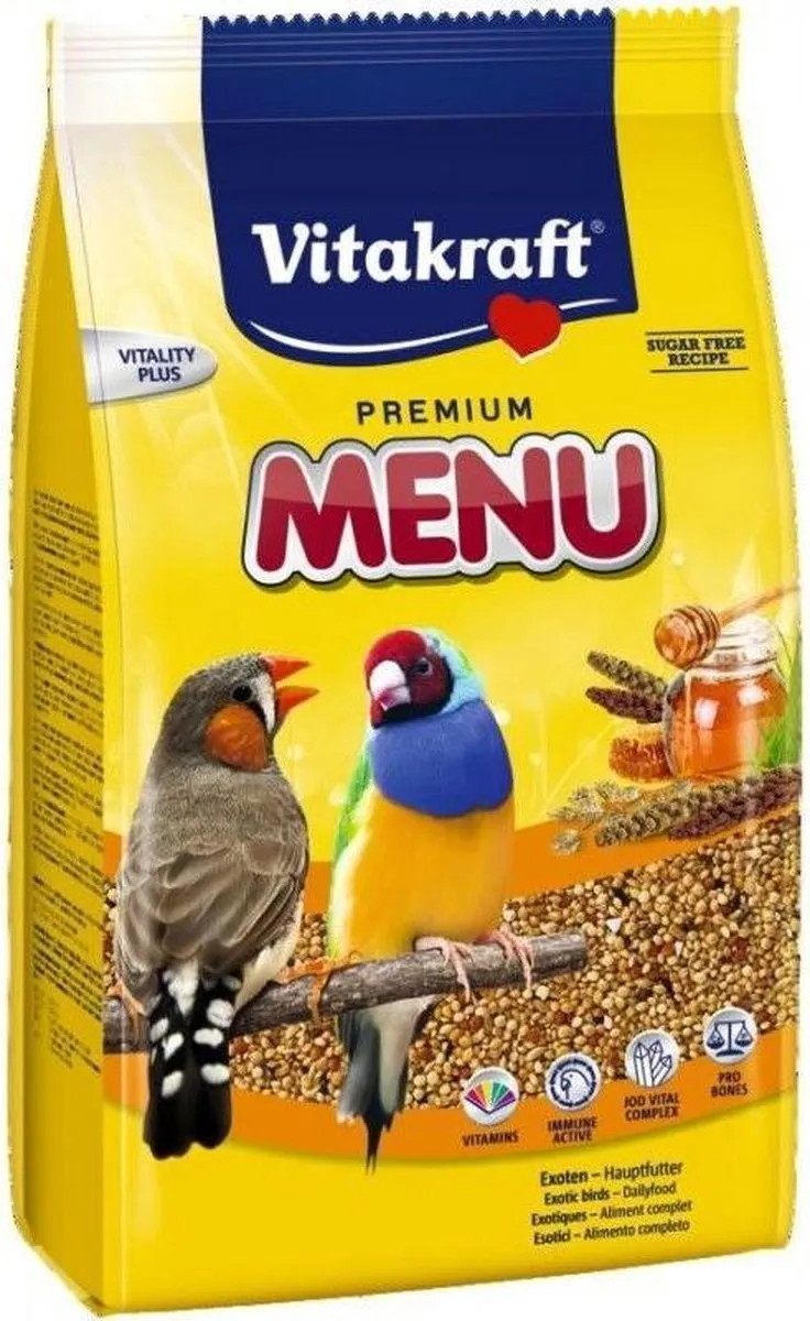 Vitakraft Menu Exoot Hoofdvoeding Exotische Vogels 500g