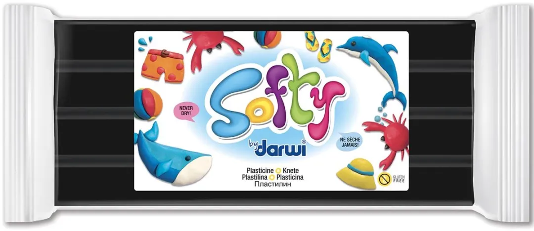 Creativ Company Darwi Boetseerpasta Softy - Zwart