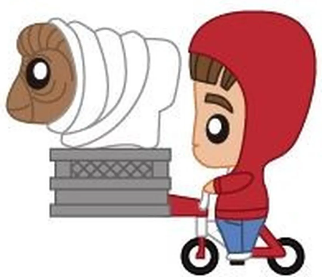 SD Toys Elliott & E.T. Speelfiguur - SDTUNI22159 - Rood/Wit - afbeelding 6 van 6