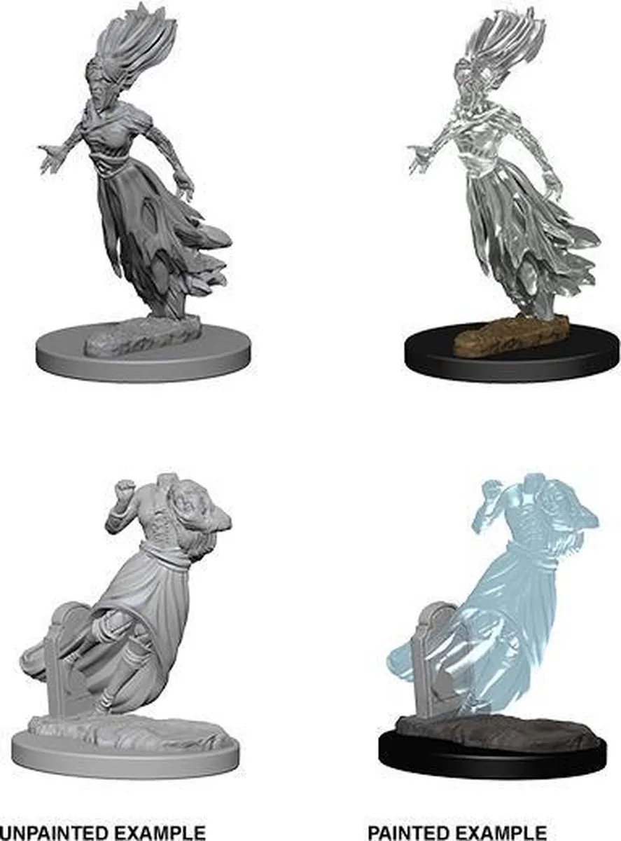 Wizkids D&D Ghosts Ongeschilderde Miniaturen