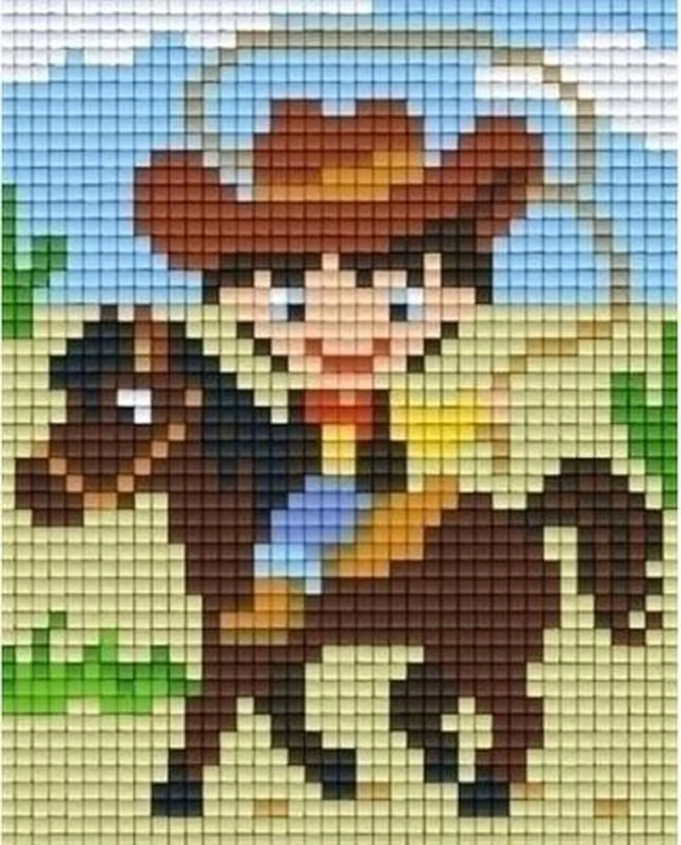 Pixelhobby Classic Cowboy 10x12cm - Multicolor