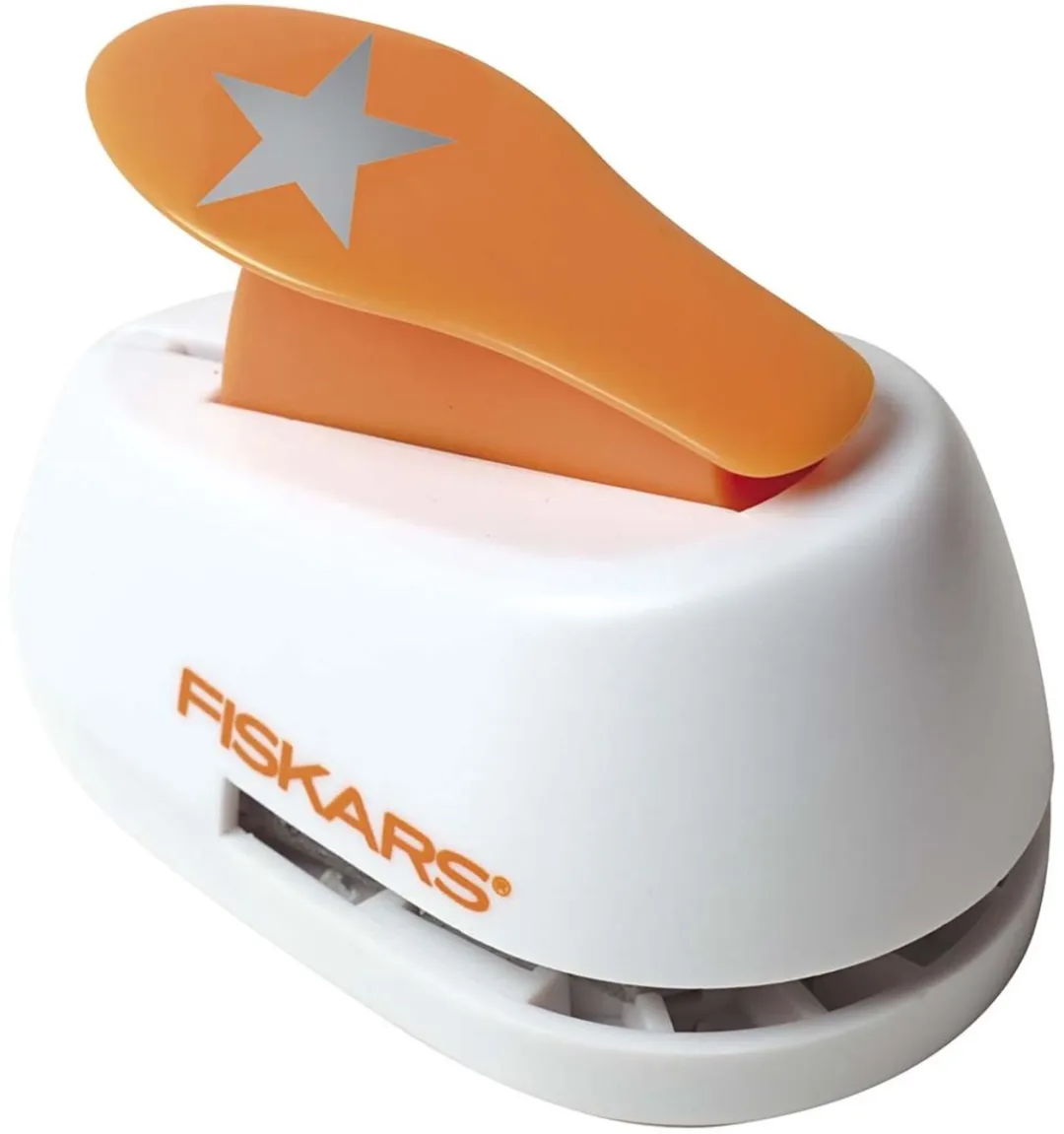 Fiskars Lever Punch M Ø25mm Ster - Oranje/Wit