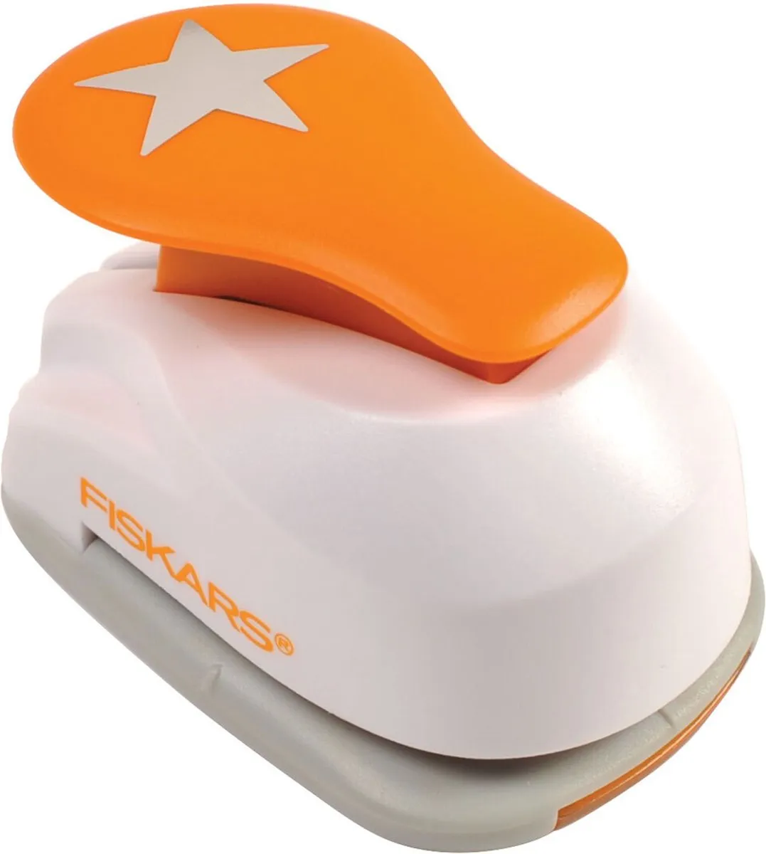 Fiskars Lever Punch M Ø25mm Ster - Oranje/Wit