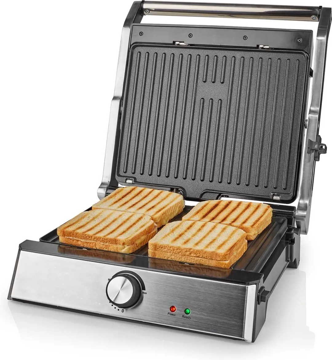 Nedis Contact Grill KAGR151FSR 2000W - Zwart