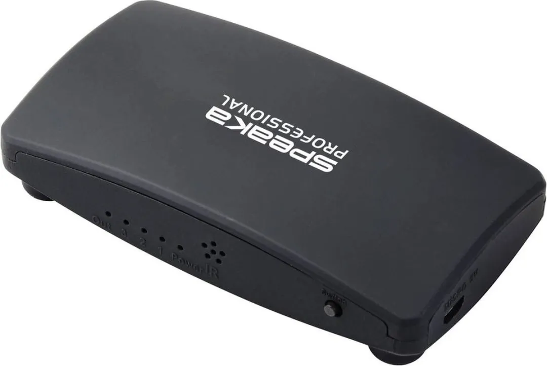 SpeaKa Professional SP-HDS-200 3 poorten HDMI-switch Met afstandsbediening UHD 8K @ 60 Hz, UHD 4K @ 120 Hz