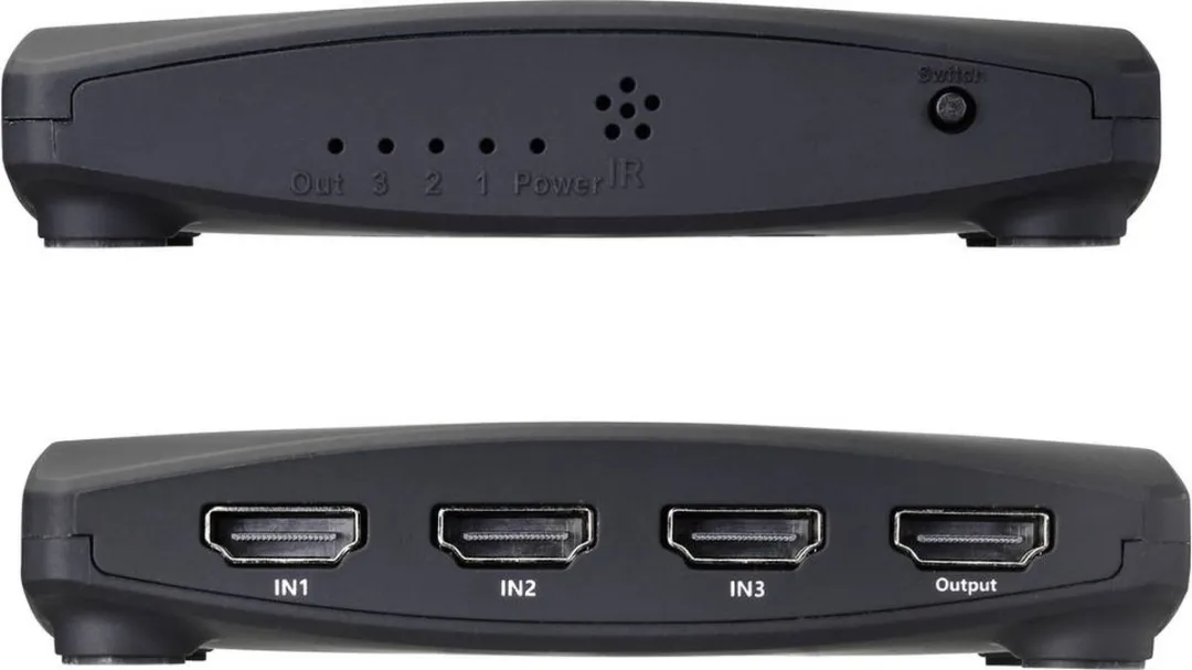 SpeaKa Professional SP-HDS-200 3 poorten HDMI-switch Met afstandsbediening UHD 8K @ 60 Hz, UHD 4K @ 120 Hz