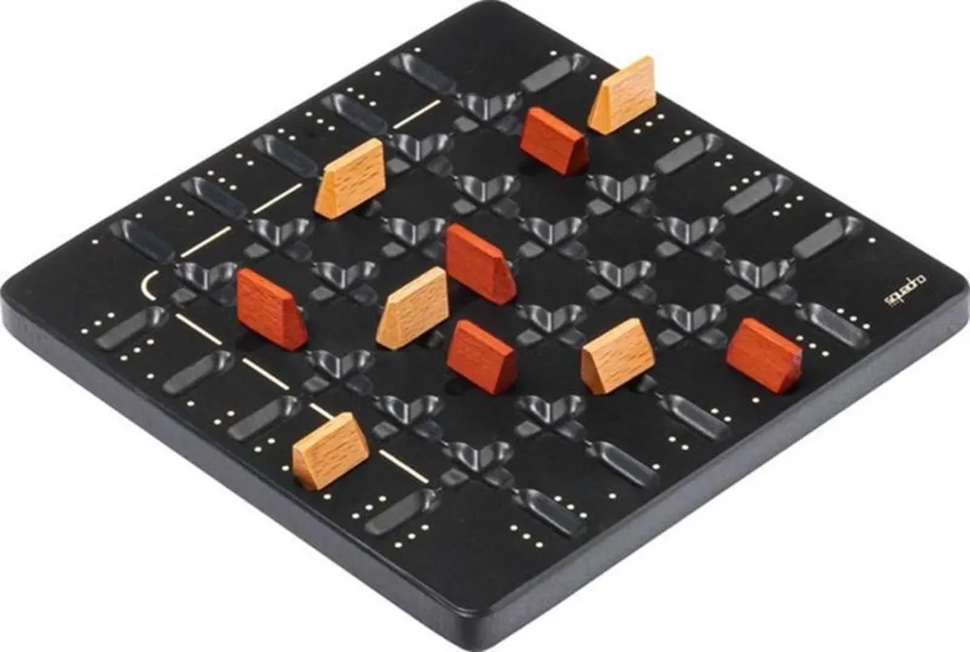 Geronimo Games Squadro Mini Kartonnen Houten Puzzel - 11-delig