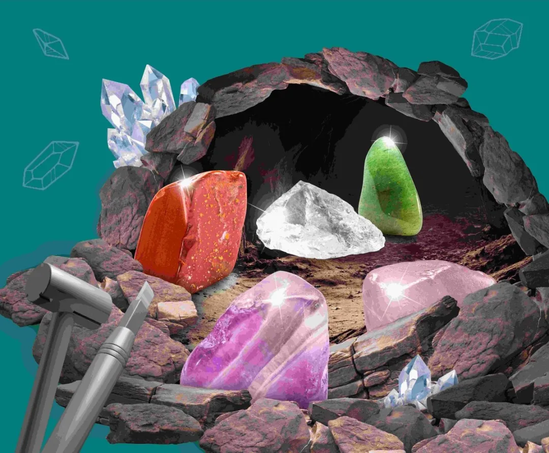 Kosmos Dig Out Minerals Experimenteerset 616762 - Kleurrijke mineralen