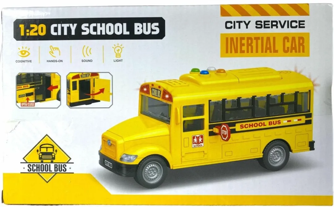 698 Jian Sheng City Bus Schoolbus ZY220A - Geel - afbeelding 6 van 6
