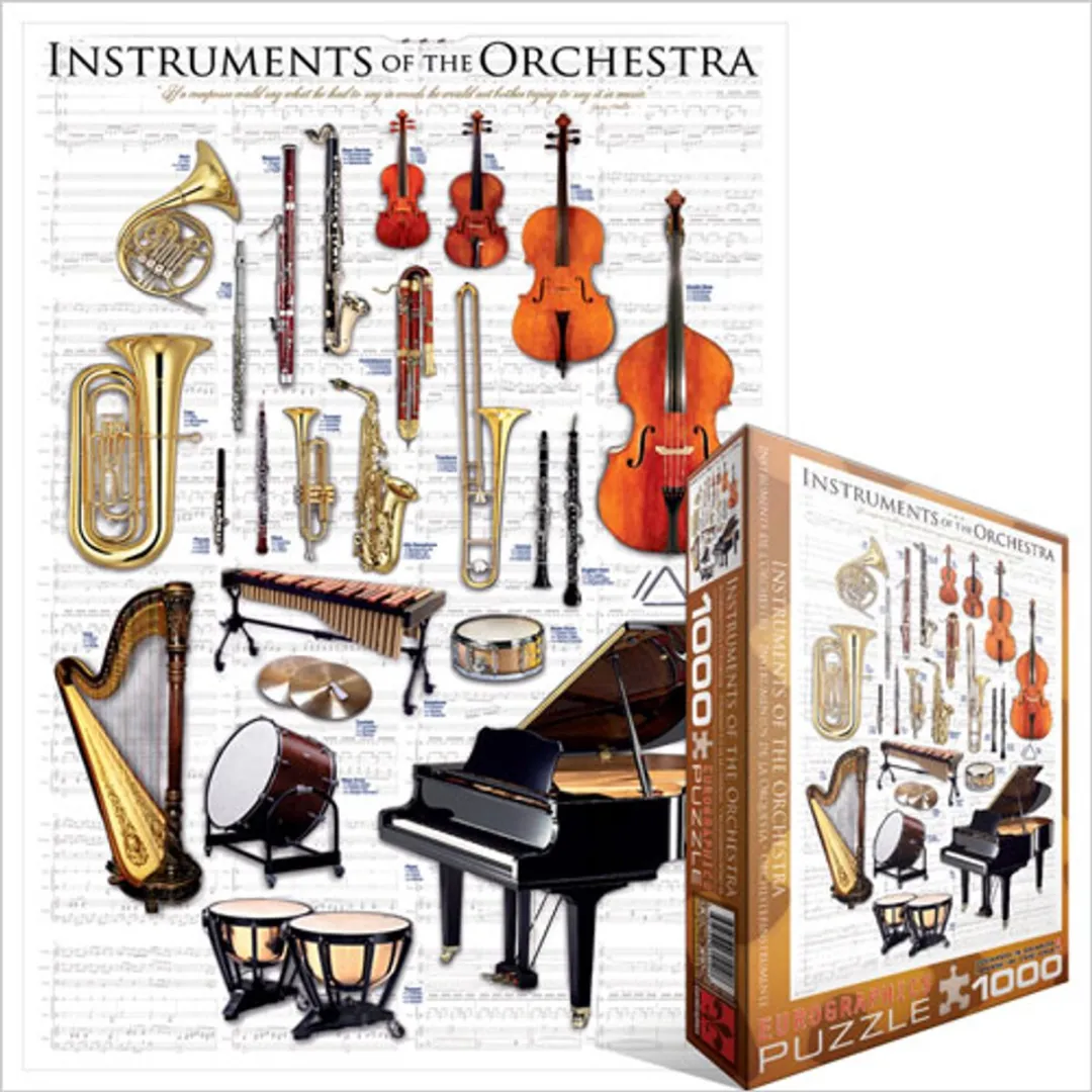 Eurographics Orkest Instrumenten Puzzel 1000 Stuks - Meerkleurig