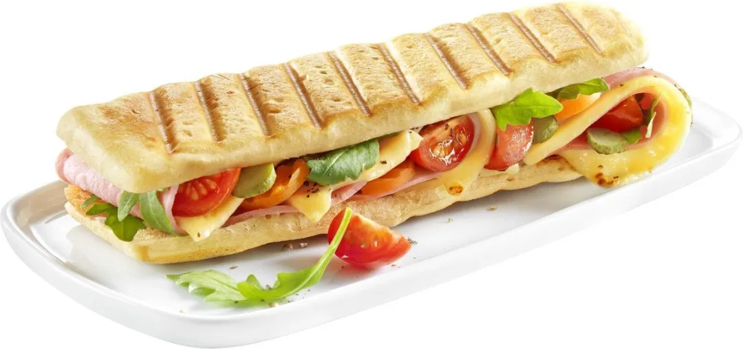 Moulinex Croc Time SZ192D12 Panini Grill - 700W - 2 Platen - Zilver