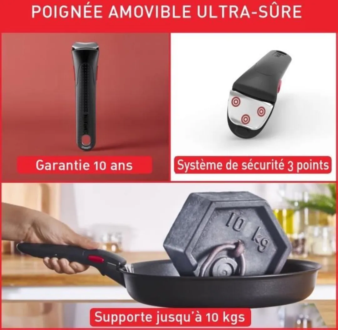 Tefal Ingenio L9863302 Afneembare Handgreep - Zwart