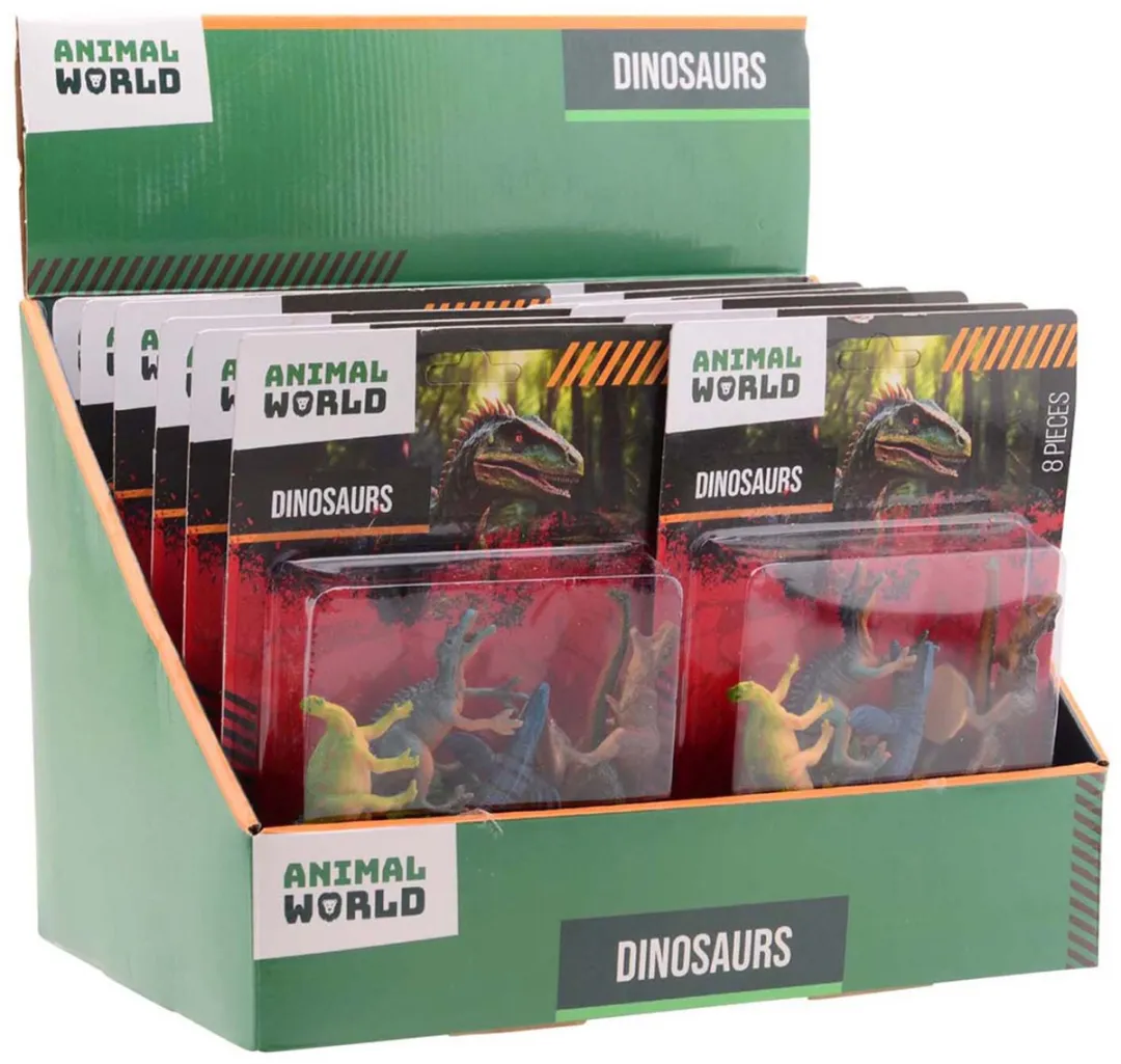 Johntoy Animal World Dino Speelset 26208 - 8-delig