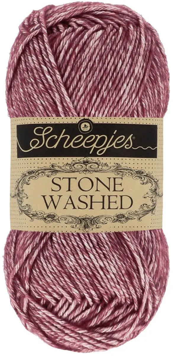 Scheepjes Stone Washed 810 Garnet Wol
