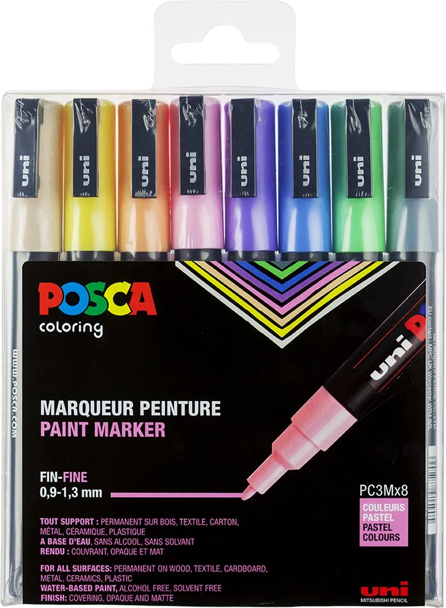 Posca Uni PC3M Pastel Blauw
