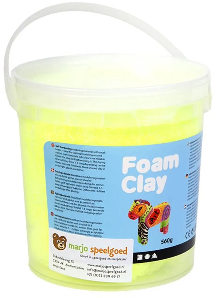 Foam Clay Neon Geel - 560 Stuks