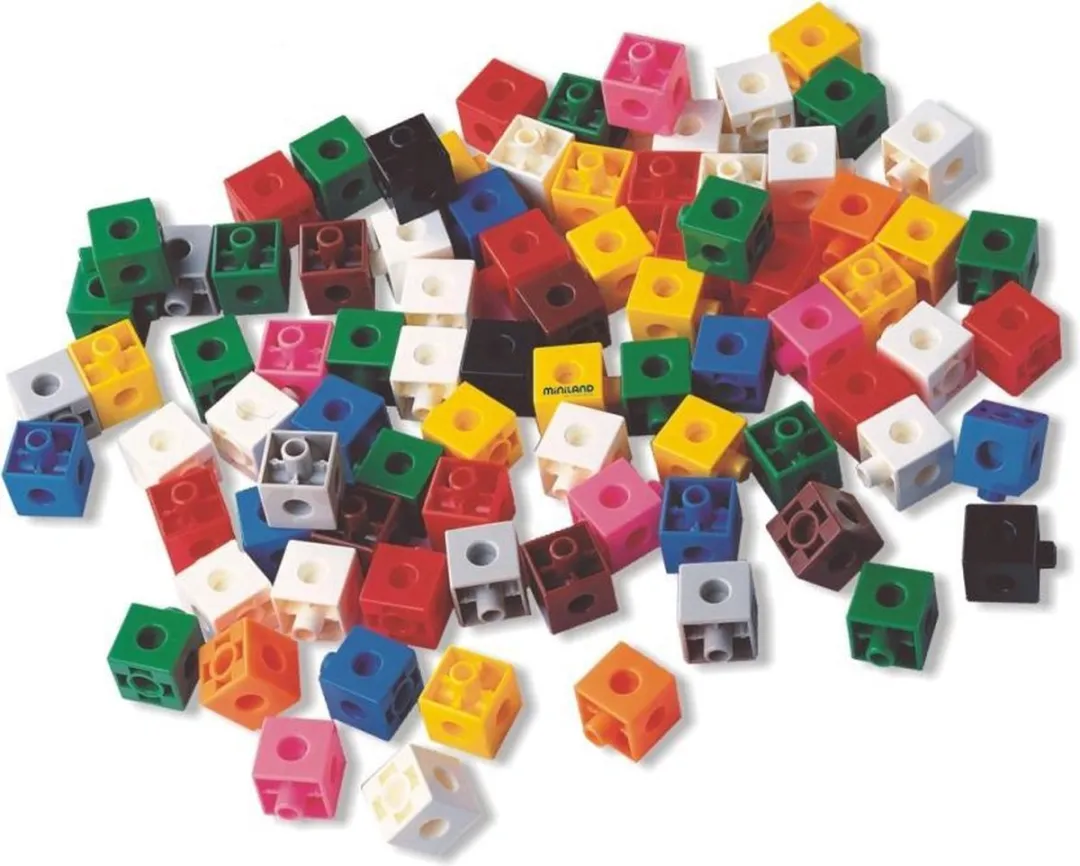 Miniland Activiteitenkubussen Set 950203 - 100 Stuks