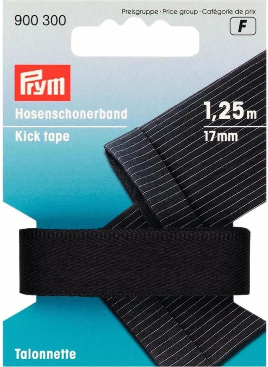 Prym Broekstootband 1,25m - Zwart