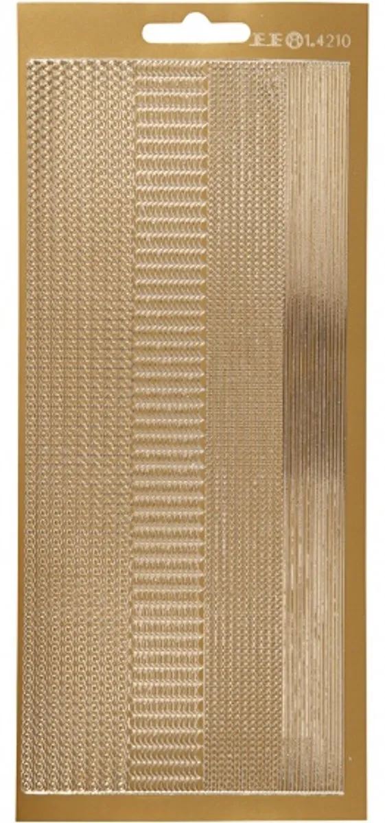 Creativ Company Goud Randen Plakstickers 10x23cm