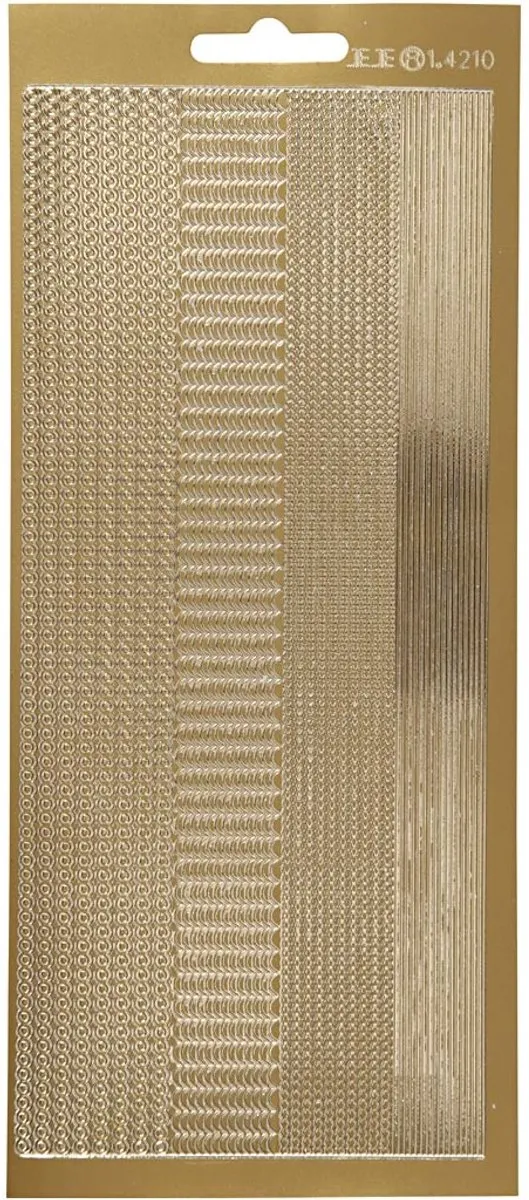 Creativ Company Goud Randen Plakstickers 10x23cm