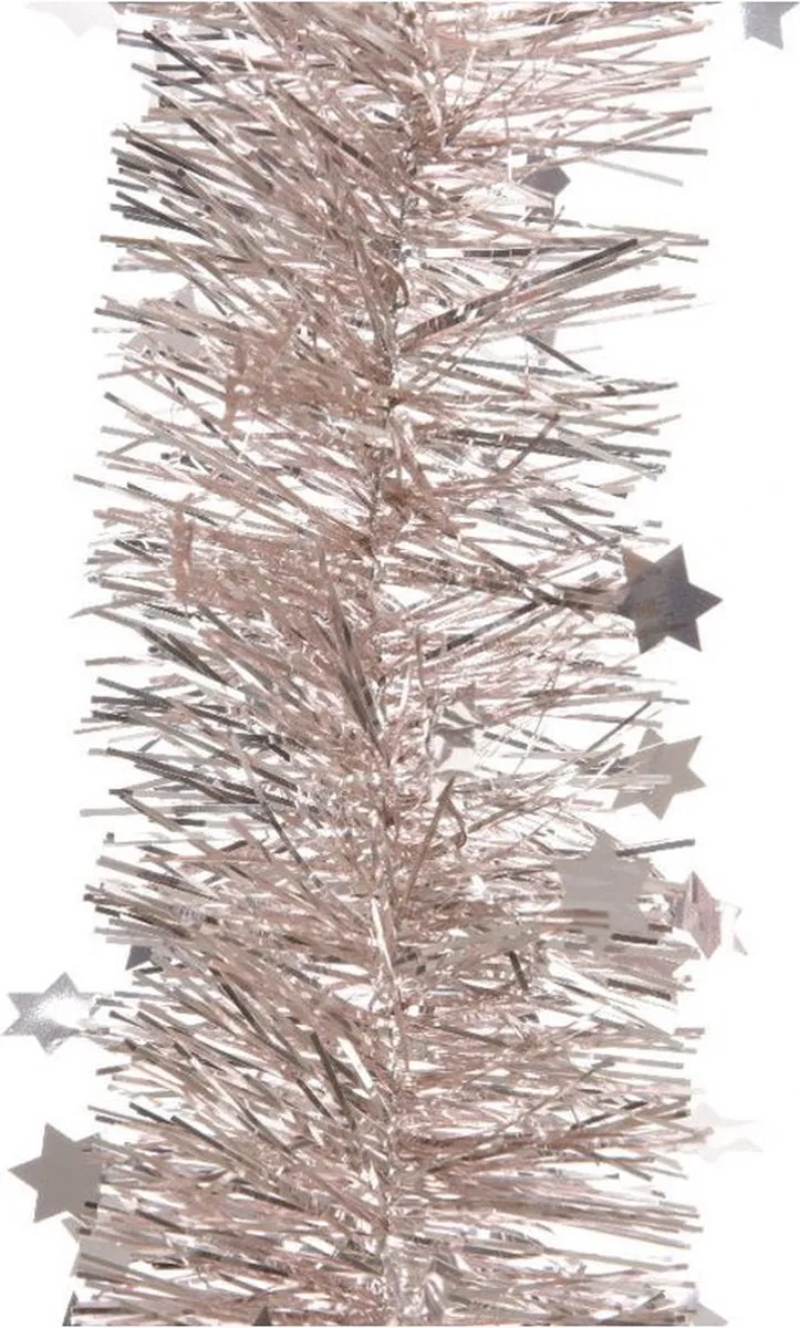 Decoris Feestslinger Lichtroze Sterren 270cm