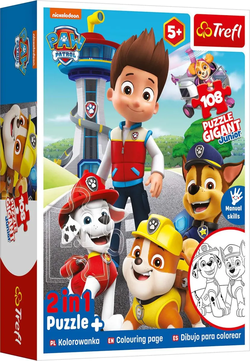 Trefl Paw Patrol Junior Puzzel 108 Stuks