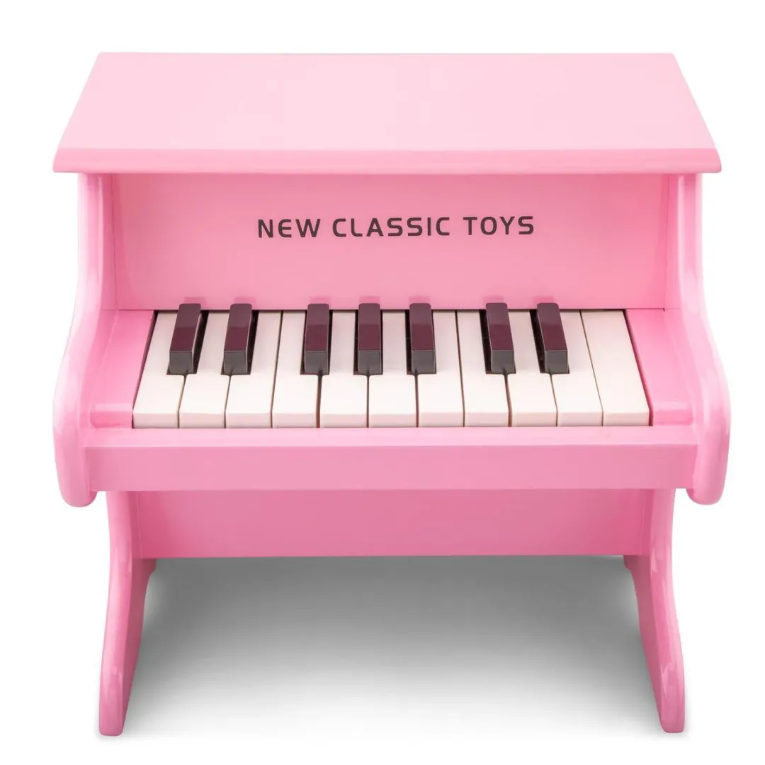 New Classic Toys® Houten Speelgoed Piano - Speelgoedinstrument - Roze - Inclusief Muziekboekje en Toonlader - Vanaf 3 jaar - Speelpiano voor Kinderen