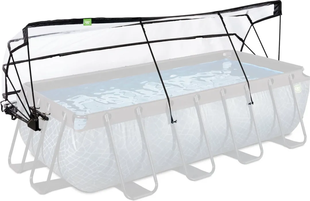 EXIT Toys Zwembadoverkapping 400x200cm - Transparant - afbeelding 6 van 6