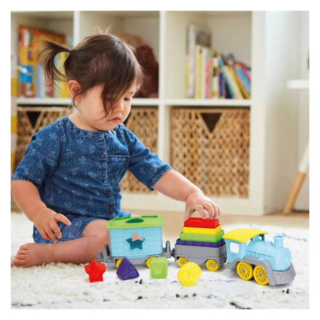 Green Toys Stapel en Sorteer Trein GTTNSS1460 - 12-delig - Meerkleurig