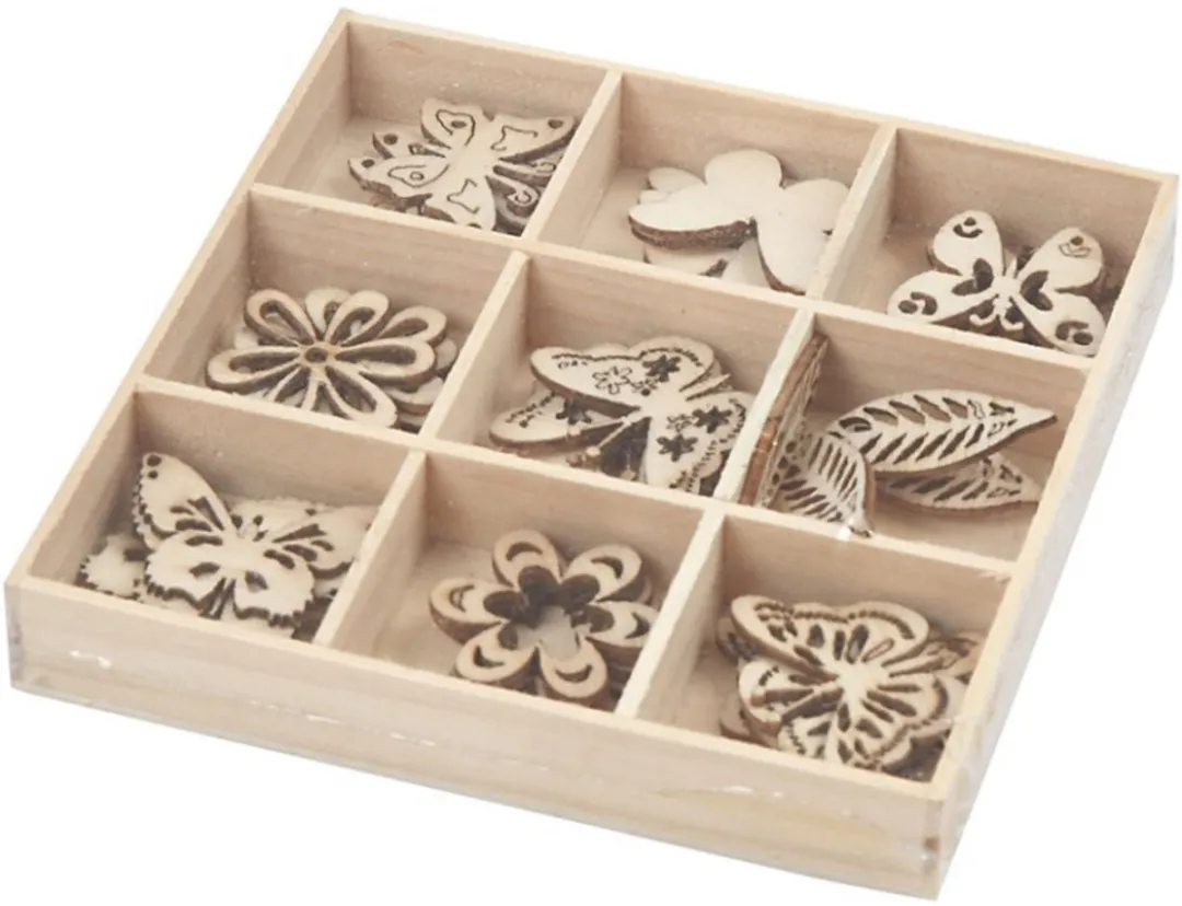 Creativ Company Houten Decoraties Summer 30mm - 45 Stuks