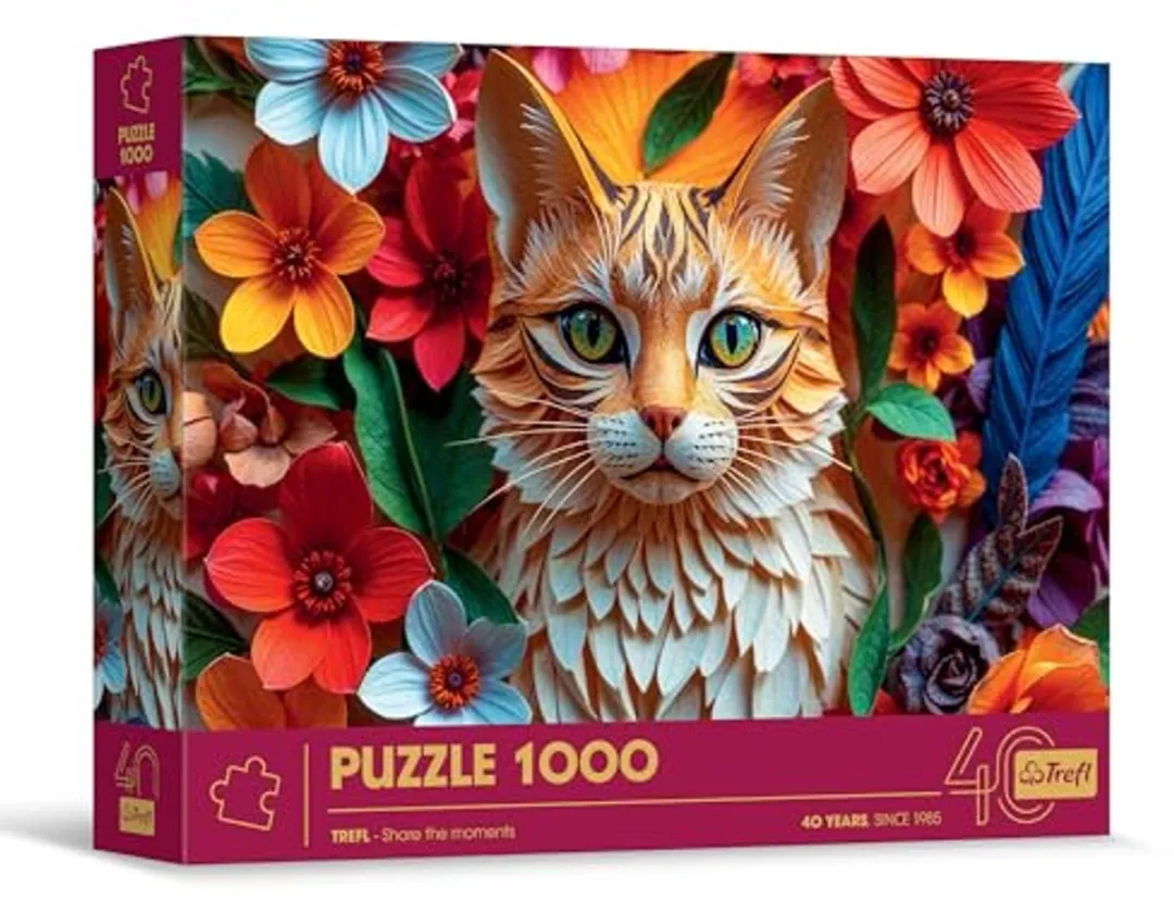 Trefl Kat 3D Effect Puzzel 1000 Stuks - Multicolor