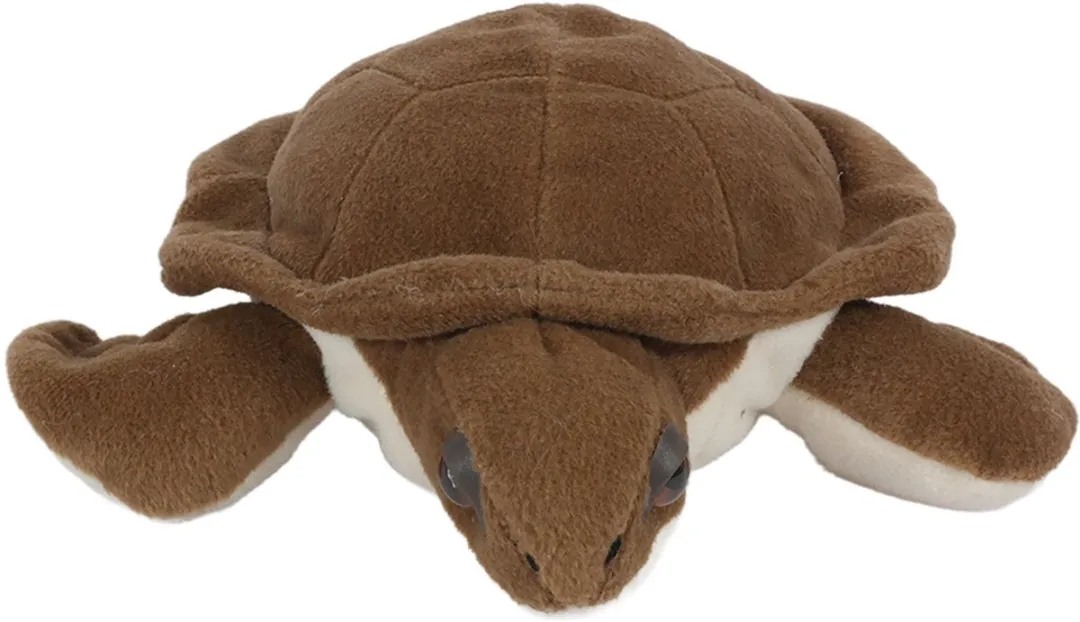 PIA Schildpad Pluche Knuffel - 30 cm - Bruin/Wit