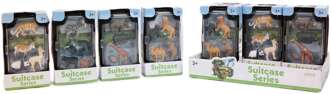 PIA Wilde Dieren Kofferspeelset - Medium 10x5x16,5cm - Multicolor - afbeelding 6 van 6