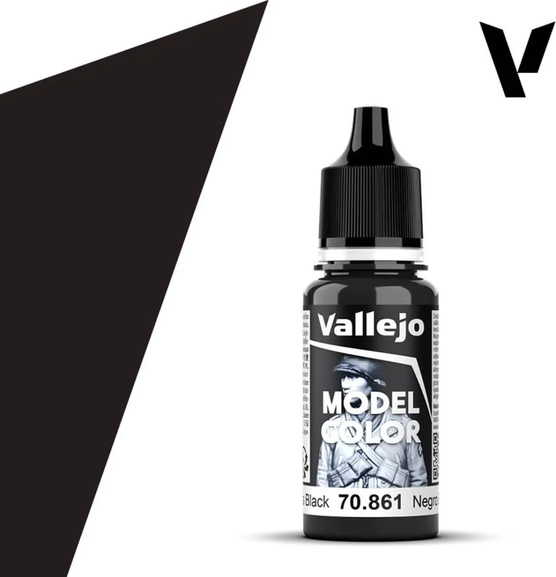 Vallejo Model Color Glossy Black Acrylverf 17ml