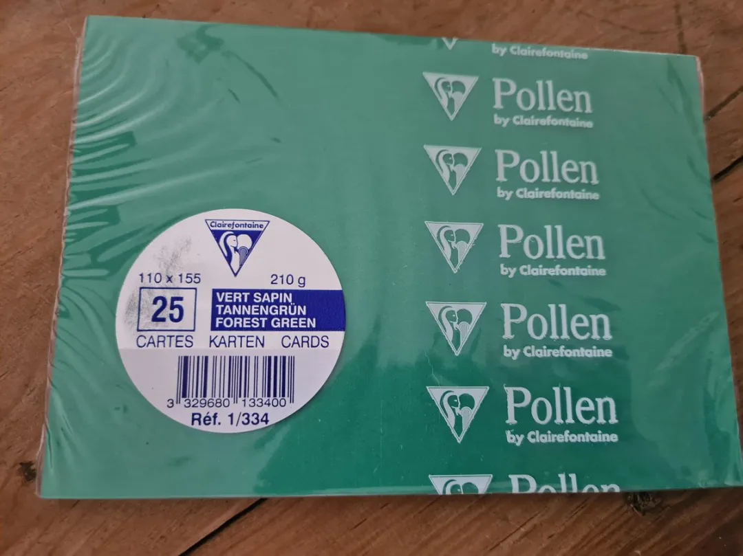Clairefontaine Groene Speelkaarten 25 Stuks