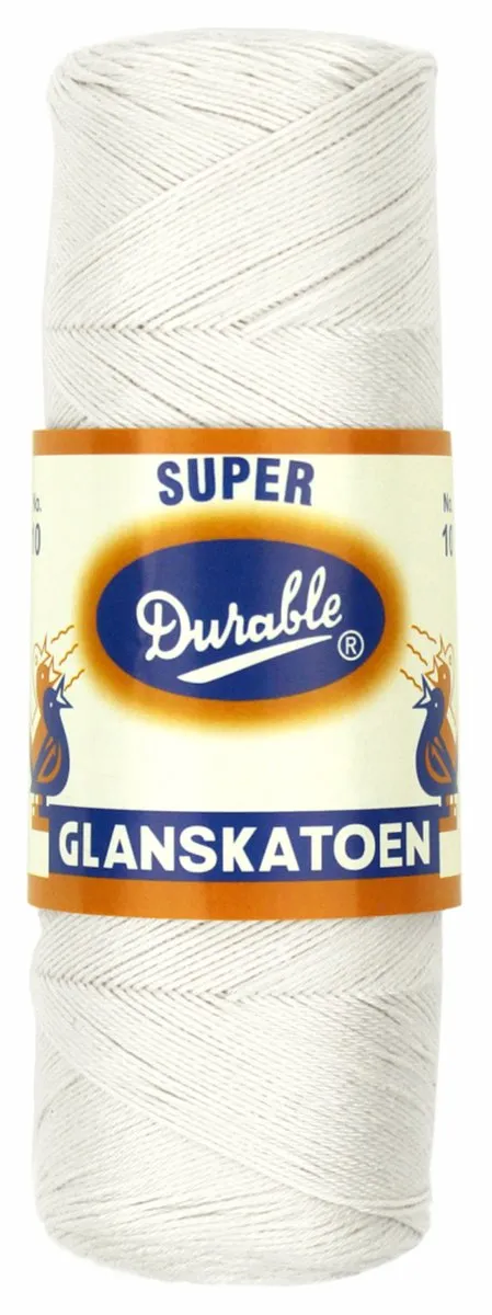 Durable Glanskatoen Wit - Nr. 10 - 2.5-3.0mm
