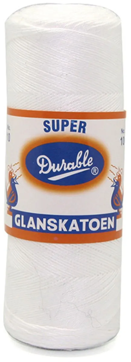 Durable Glanskatoen Wit - Nr. 10 - 2.5-3.0mm