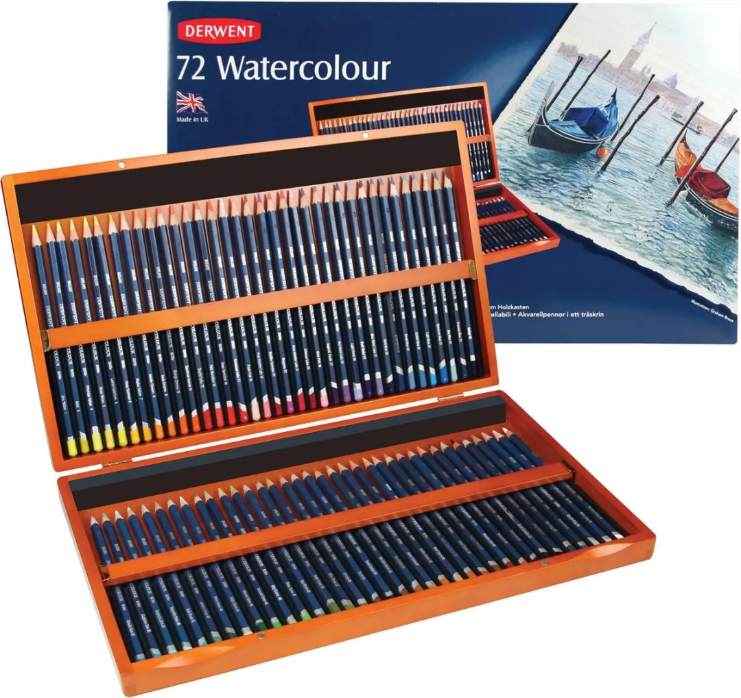 Derwent Waterverfpotloden Assorti 72 Stuks