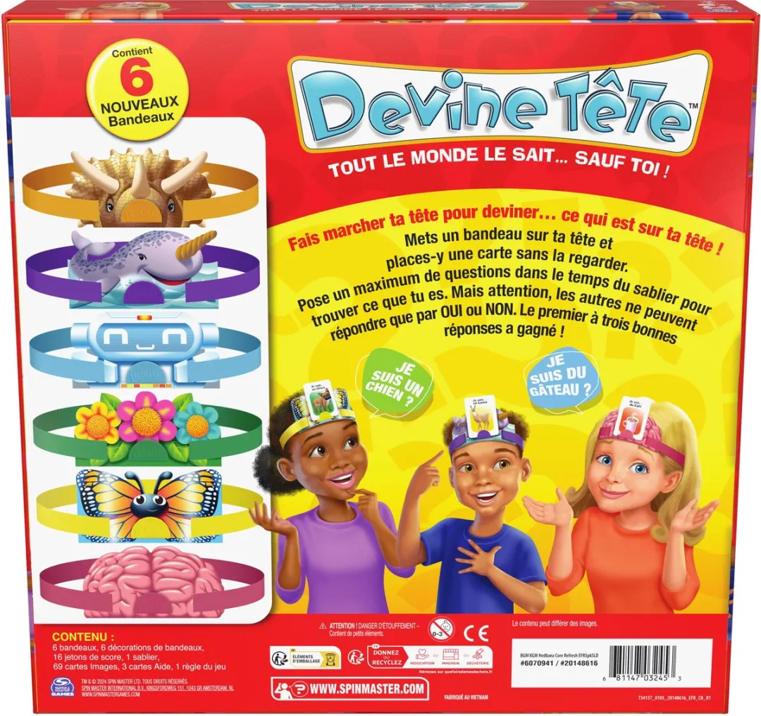 Spin Master Devine Tête Classique - 72 Kaarten
