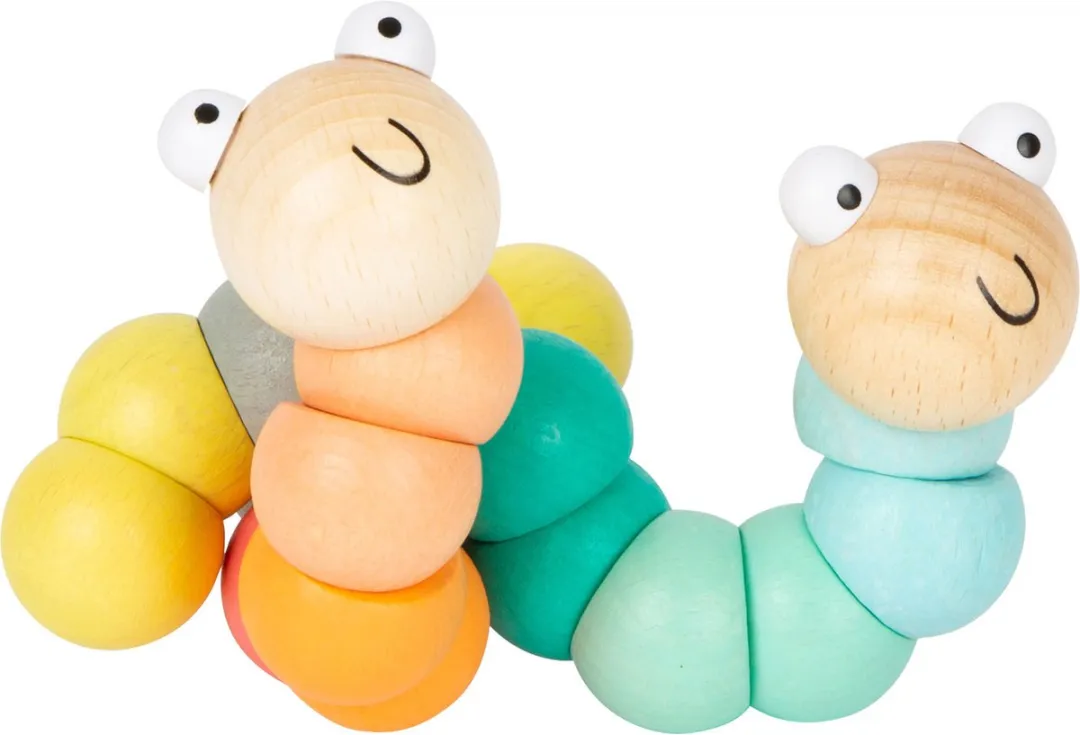 Small Foot Houten Motoriek Rups - Pastel - 11772