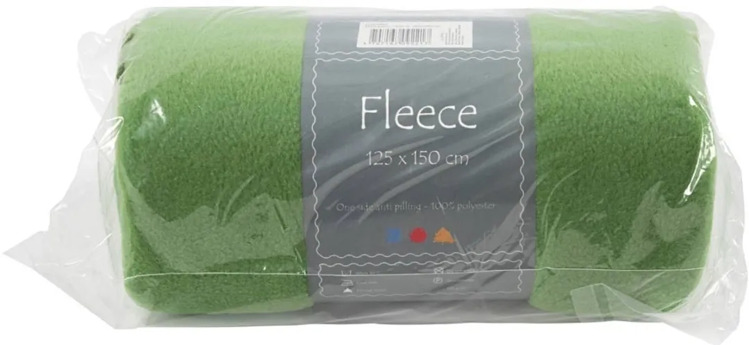 Creativ Company Fleece 125x150cm Groen 200 g/m²
