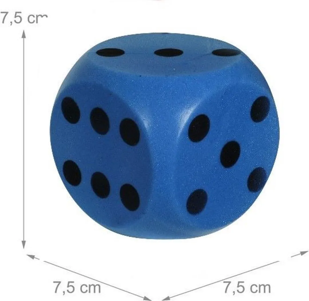Johntoy Dobbelsteen EVA Schuim 7,5x7,5cm