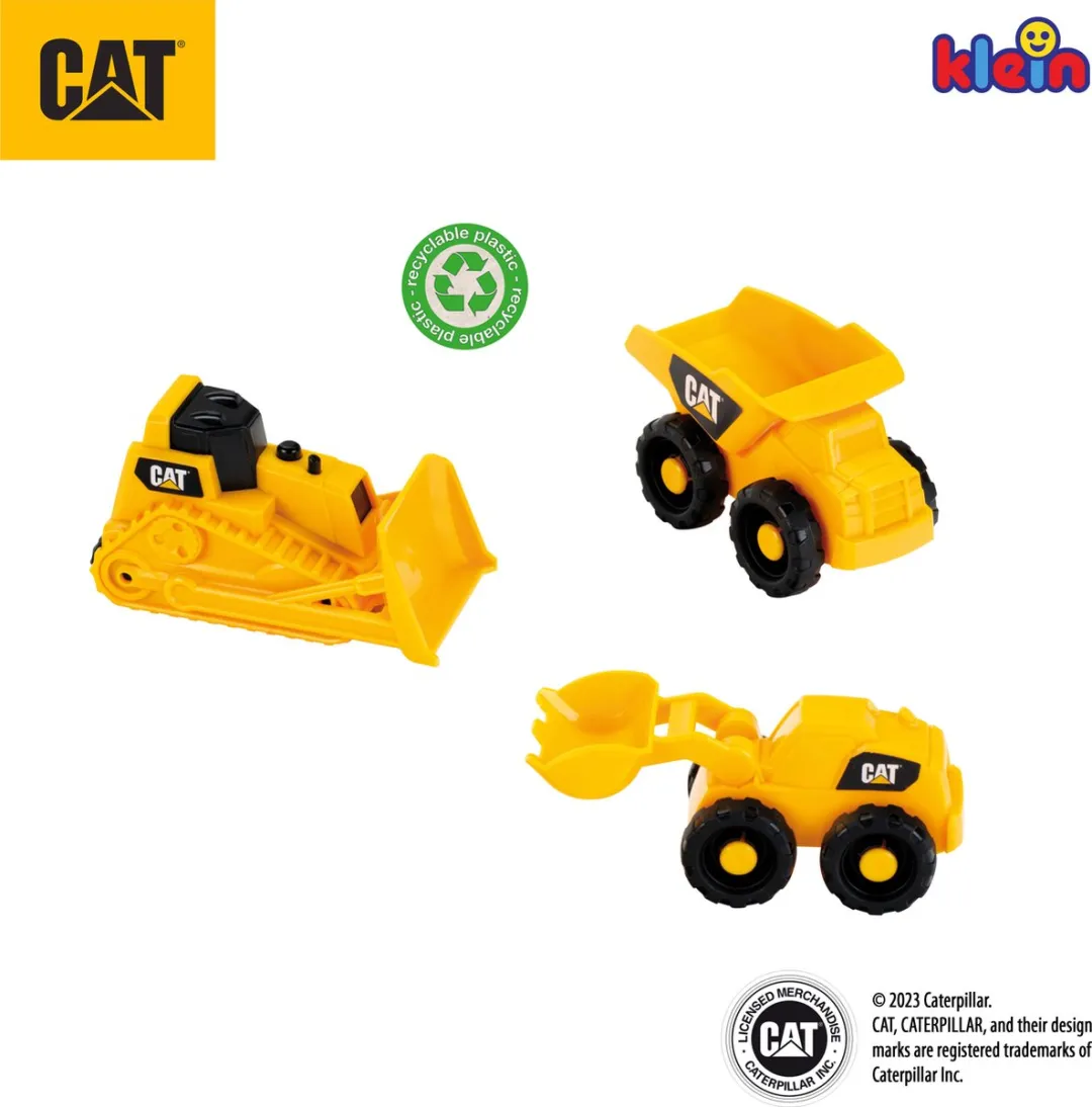 Klein Toys Cat Bouwvoertuigen Set 3236 - Geel/Zwart