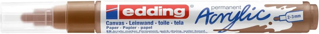 edding Acrylic Marker Medium Hazelnootbruin